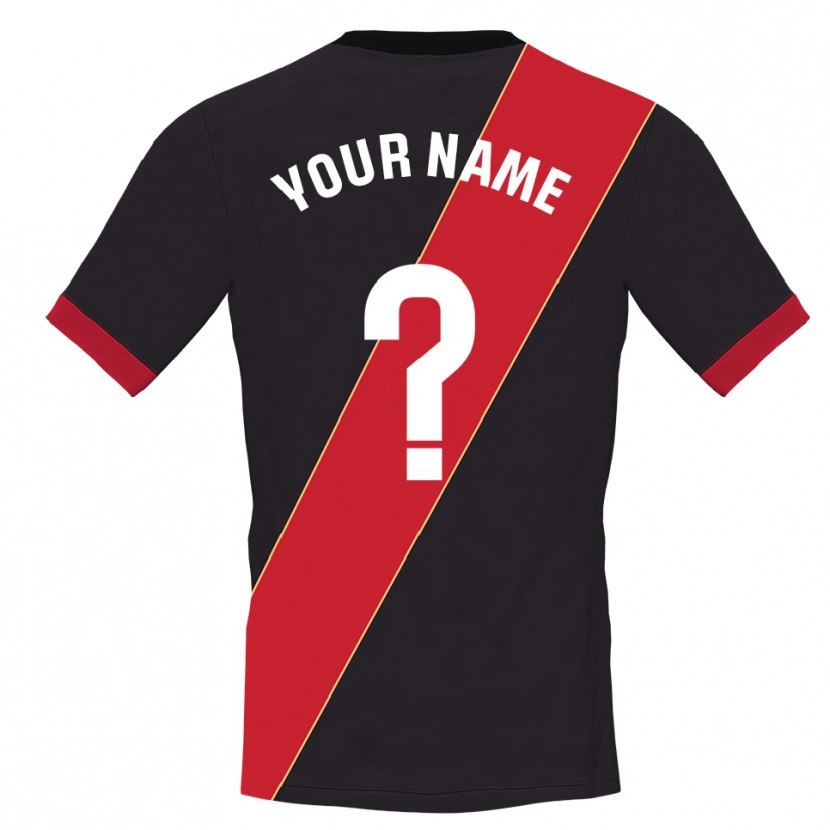 Danxen Mulher Rayo Vallecano Vermelho Preto Camisola Guarda-Redes 2025/26 Camisa