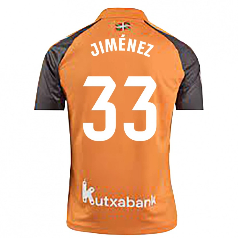 Danxen Mulher Javier Jiménez #33 Preto Laranja Camisola Guarda-Redes 2025/26 Camisa