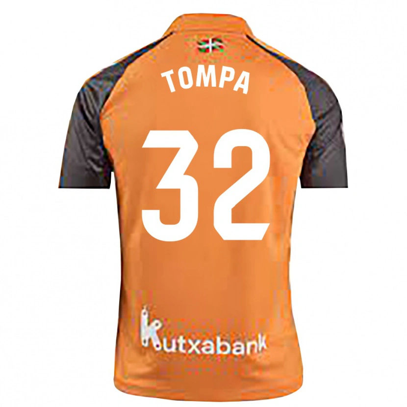Danxen Mulher Ákos Tompa #32 Preto Laranja Camisola Guarda-Redes 2025/26 Camisa