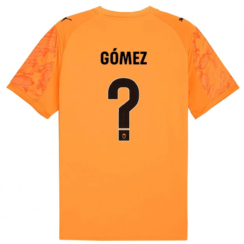 Danxen Mulher Alain Gómez #0 Laranja Preto Camisola Guarda-Redes 2025/26 Camisa