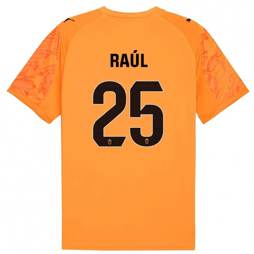 Danxen Mulher Raúl Jiménez #25 Laranja Preto Camisola Guarda-Redes 2025/26 Camisa