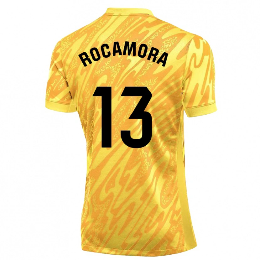 Danxen Mulher María Rocamora Díaz #13 Amarelo Preto Camisola Guarda-Redes 2025/26 Camisa
