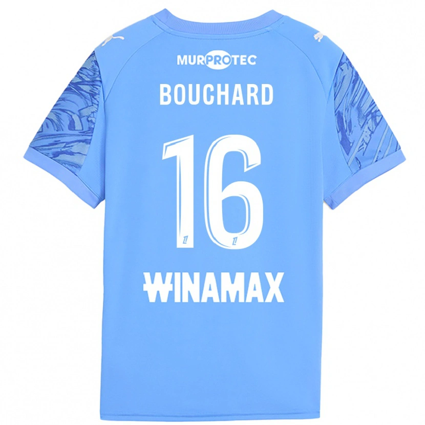 Danxen Mulher Ambre Bouchard #16 Azul Claro Branco Camisola Guarda-Redes 2025/26 Camisa