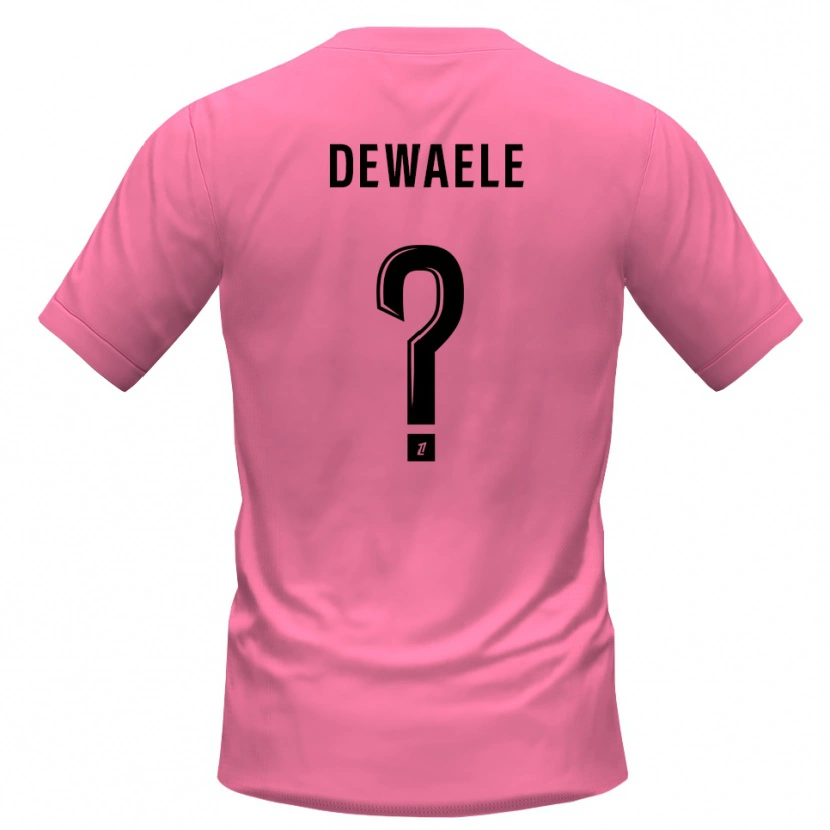 Danxen Mulher Élina Dewaele #0 Rosa Preto Camisola Guarda-Redes 2025/26 Camisa