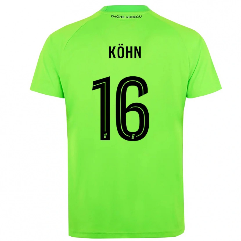 Danxen Mulher Philipp Köhn #16 Verde Preto Camisola Guarda-Redes 2025/26 Camisa