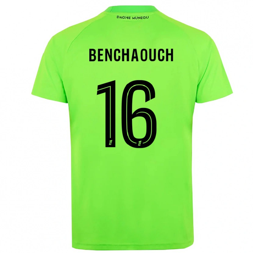 Danxen Mulher Yanis Benchaouch #16 Verde Preto Camisola Guarda-Redes 2025/26 Camisa
