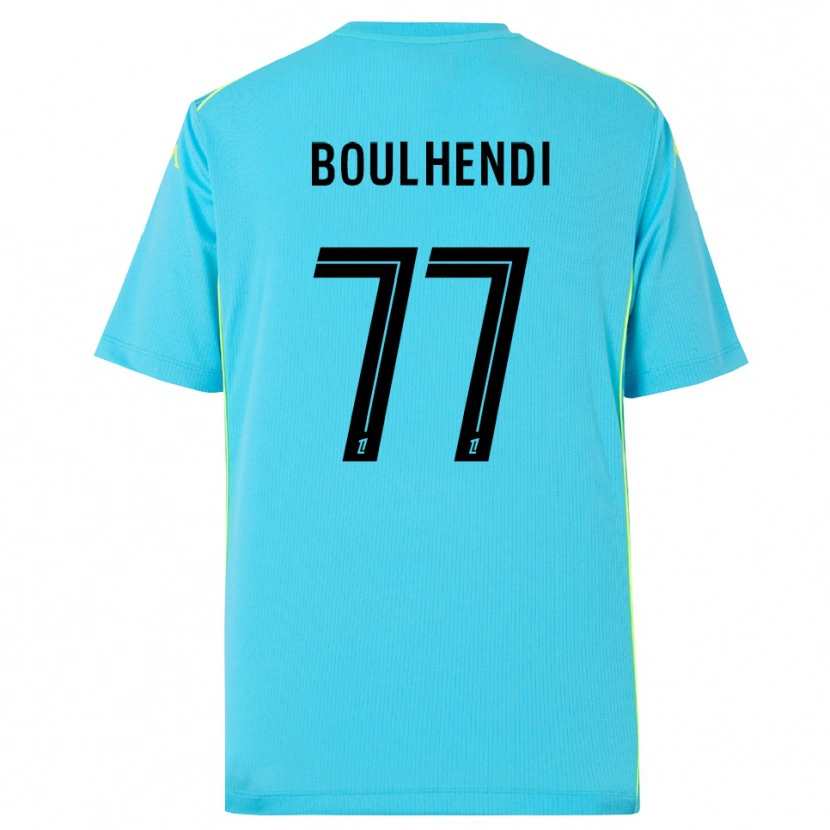 Danxen Mulher Teddy Boulhendi #77 Azul Céu Preto Camisola Guarda-Redes 2025/26 Camisa