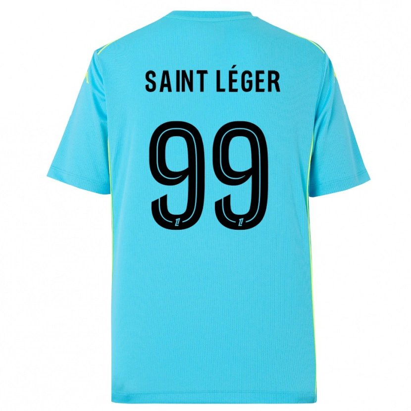 Danxen Mulher Maureen Saint Léger #99 Azul Céu Preto Camisola Guarda-Redes 2025/26 Camisa