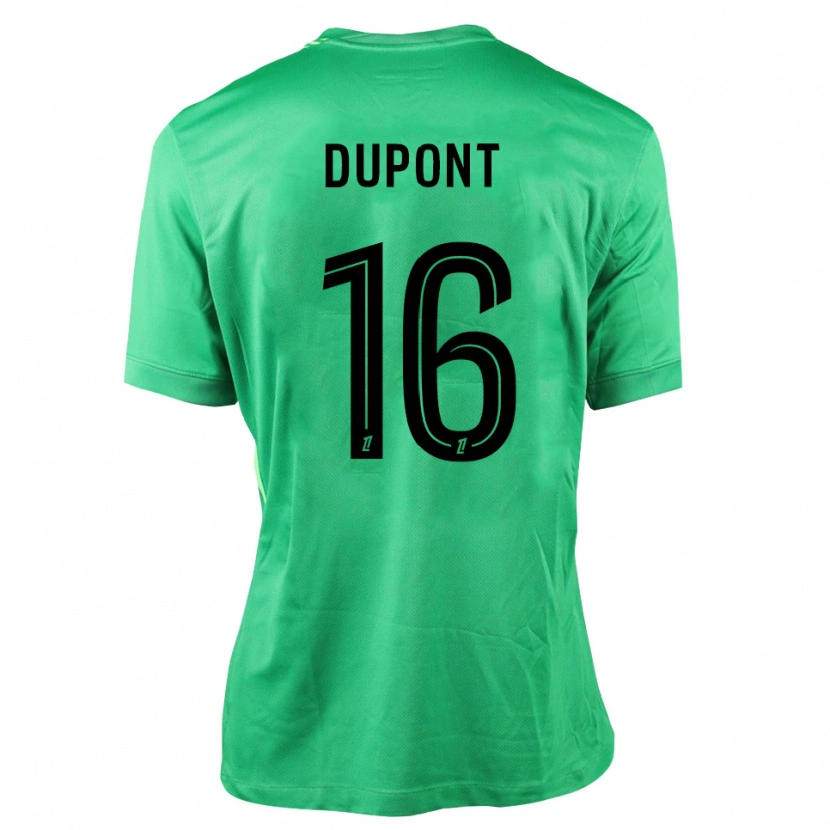 Danxen Mulher Raphaël Dupont #16 Verde Preto Camisola Guarda-Redes 2025/26 Camisa