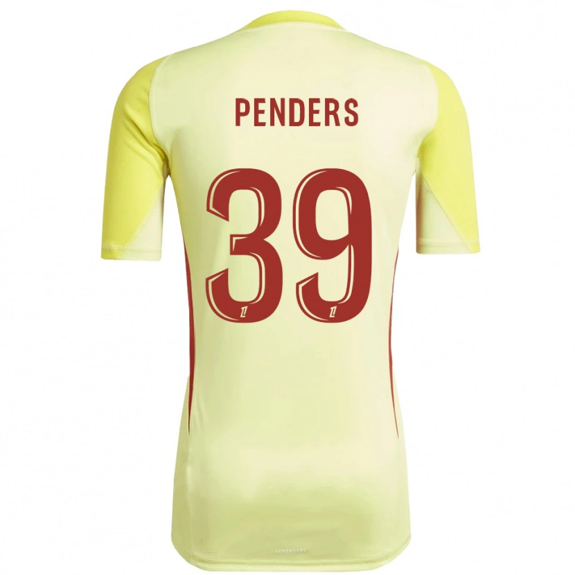 Danxen Mulher Mike Penders #39 Amarelo Claro Vermelho Camisola Guarda-Redes 2025/26 Camisa