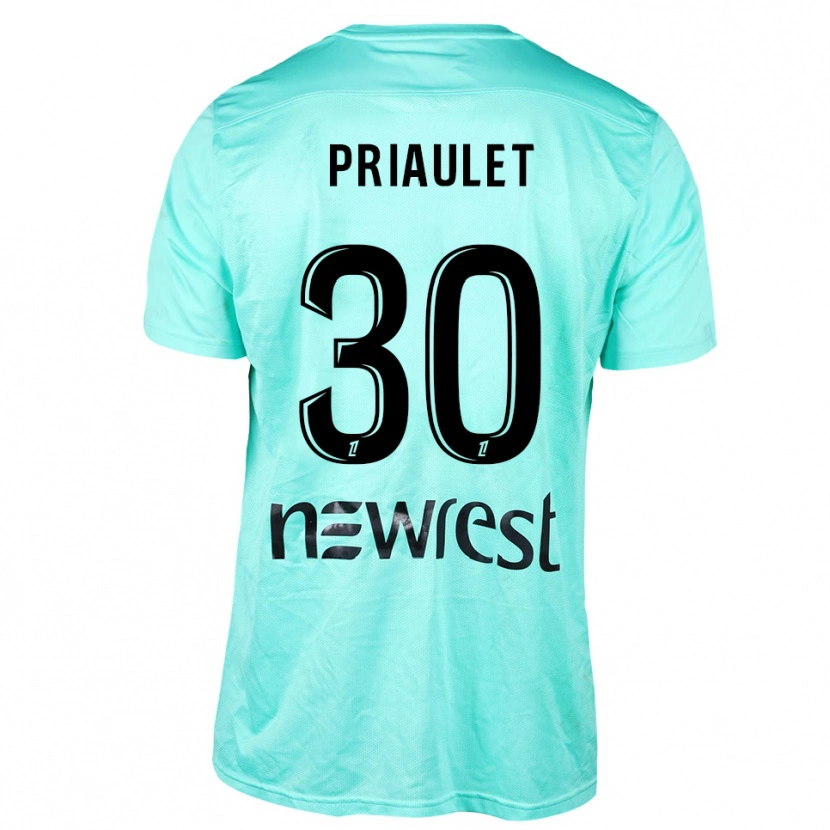 Danxen Mulher Anaïs Priaulet #30 Ciano Preto Camisola Guarda-Redes 2025/26 Camisa