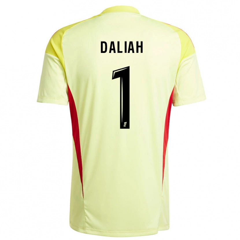 Danxen Mulher Leny Daliah #1 Amarelo Claro Preto Camisola Guarda-Redes 2025/26 Camisa