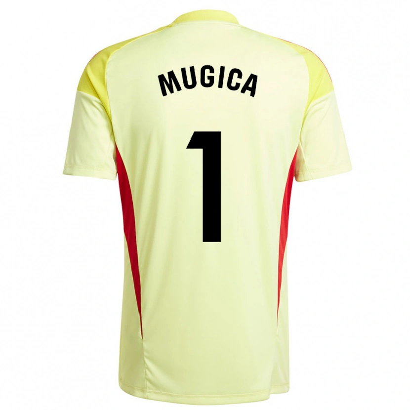 Danxen Mulher Juan Múgica #1 Amarelo Claro Preto Camisola Guarda-Redes 2025/26 Camisa