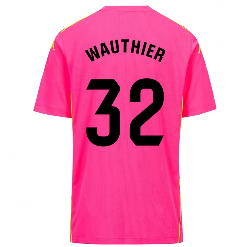 Danxen Mulher Hugo Wauthier #32 Rosa Profundo Preto Camisola Guarda-Redes 2025/26 Camisa