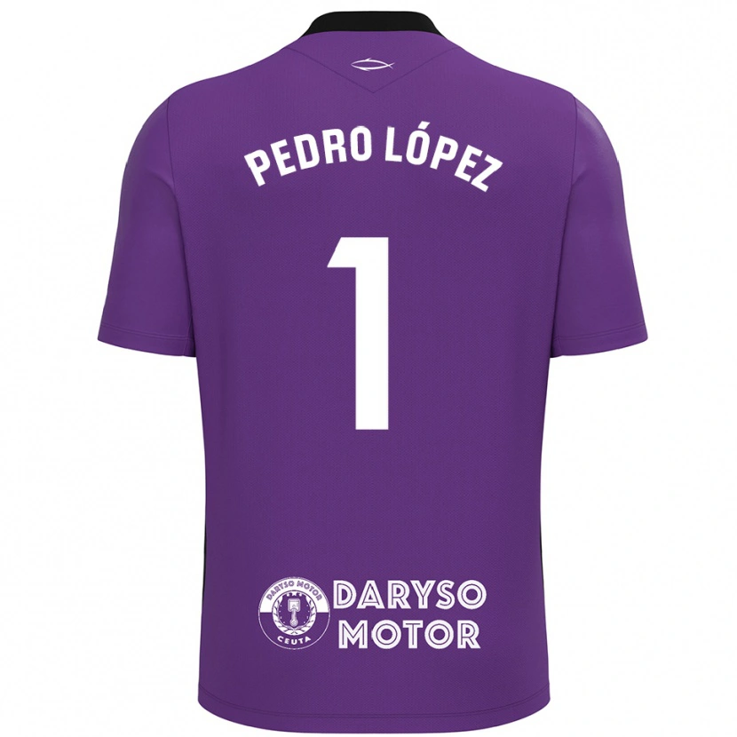 Danxen Mulher Pedro López #1 Roxo Branco Camisola Guarda-Redes 2025/26 Camisa