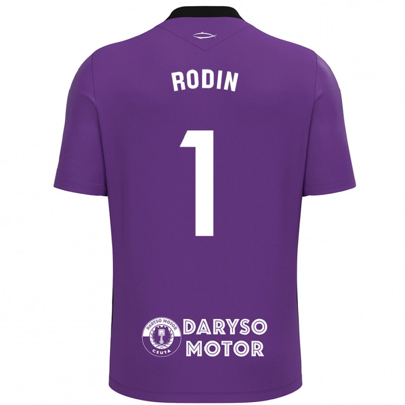 Danxen Mulher Antonio Rodin #1 Roxo Branco Camisola Guarda-Redes 2025/26 Camisa