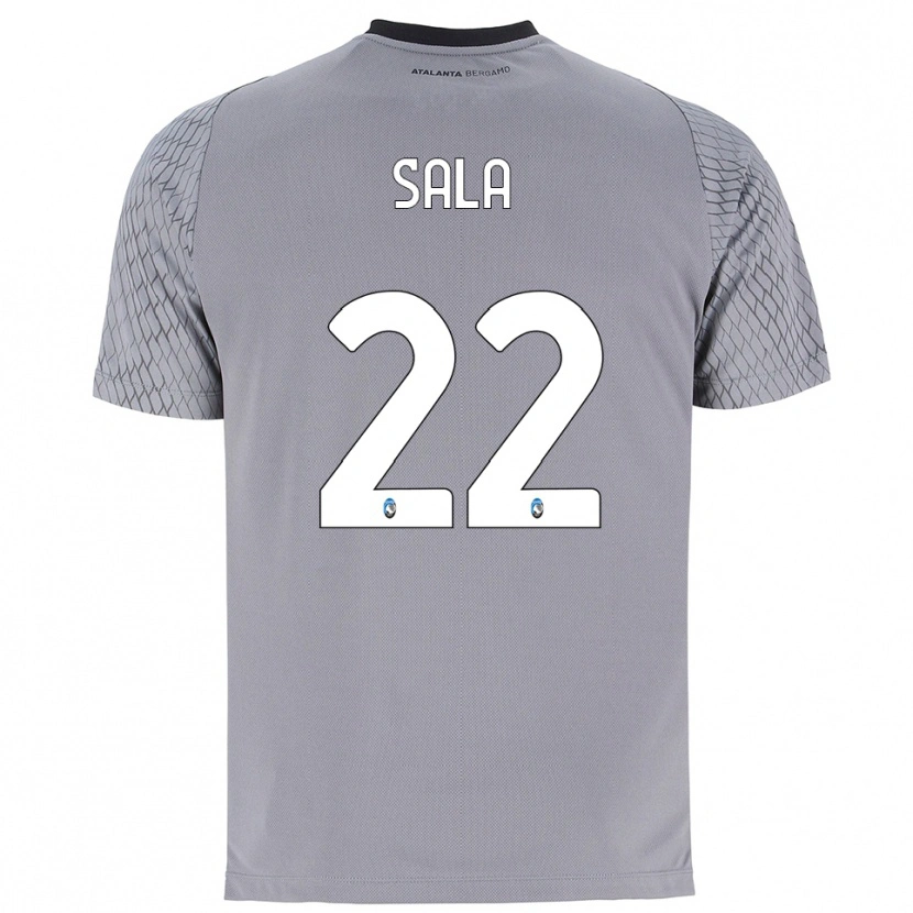 Danxen Mulher Lorenzo Sala #22 Cinza Azul Vermelho Camisola Guarda-Redes 2025/26 Camisa