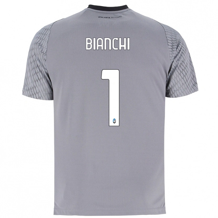 Danxen Mulher Mattia Bianchi #1 Cinza Azul Vermelho Camisola Guarda-Redes 2025/26 Camisa