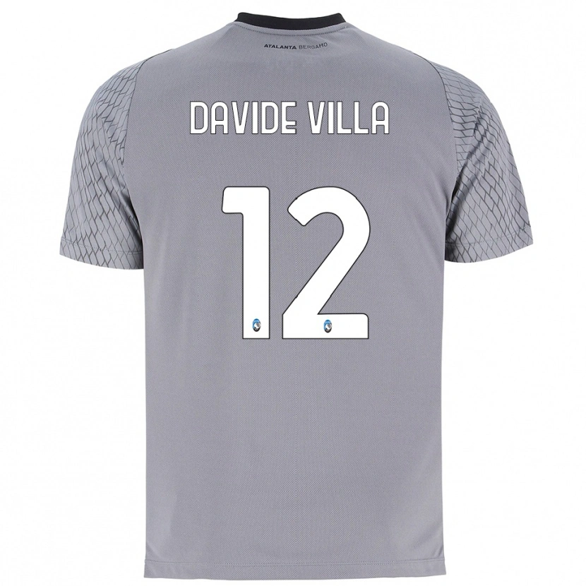 Danxen Mulher Matteo Davide Villa #12 Cinza Azul Vermelho Camisola Guarda-Redes 2025/26 Camisa