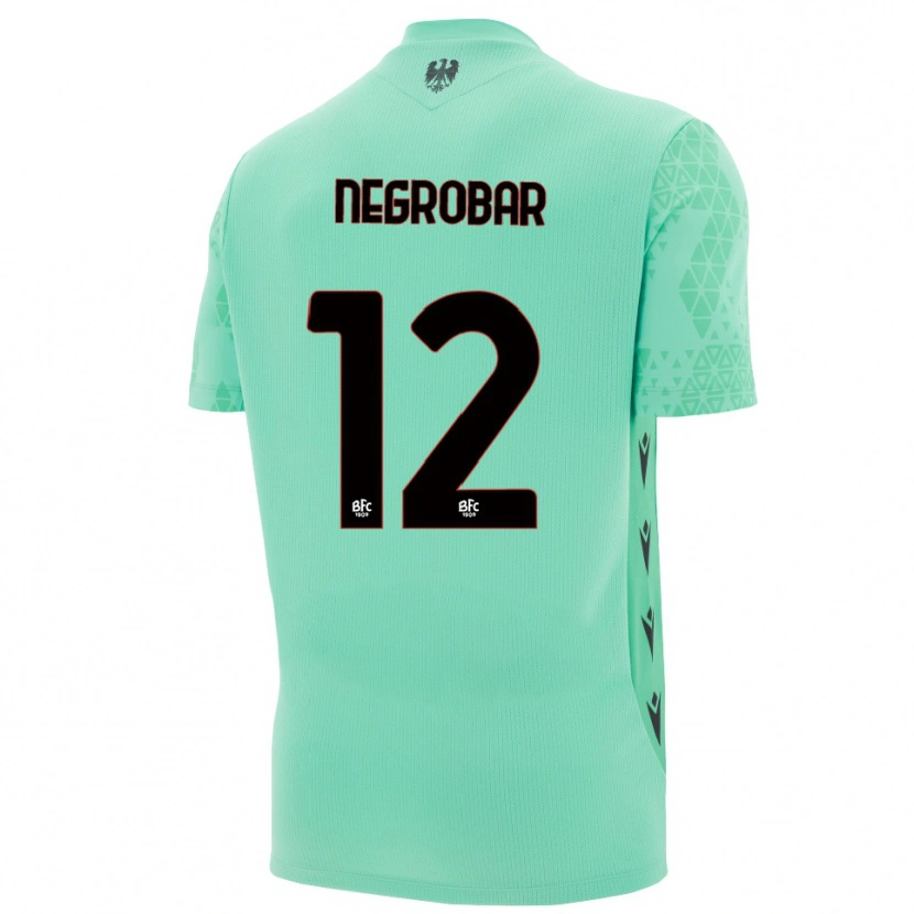 Danxen Mulher Lucas Negrobar #12 Azul Menta Preto Camisola Guarda-Redes 2025/26 Camisa