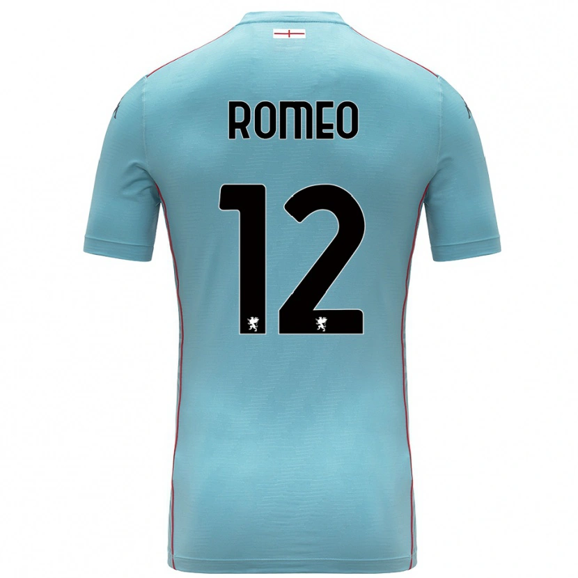 Danxen Mulher Emanuele Romeo #12 Azul Cinza Camisola Guarda-Redes 2025/26 Camisa