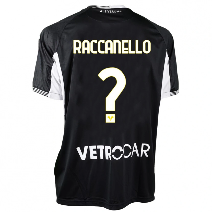 Danxen Mulher Marco Raccanello #0 Preto Branco Camisola Guarda-Redes 2025/26 Camisa