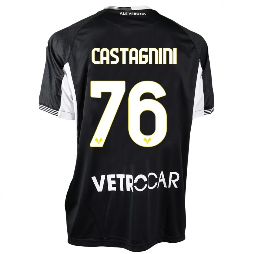 Danxen Mulher Mirko Castagnini #76 Preto Branco Camisola Guarda-Redes 2025/26 Camisa