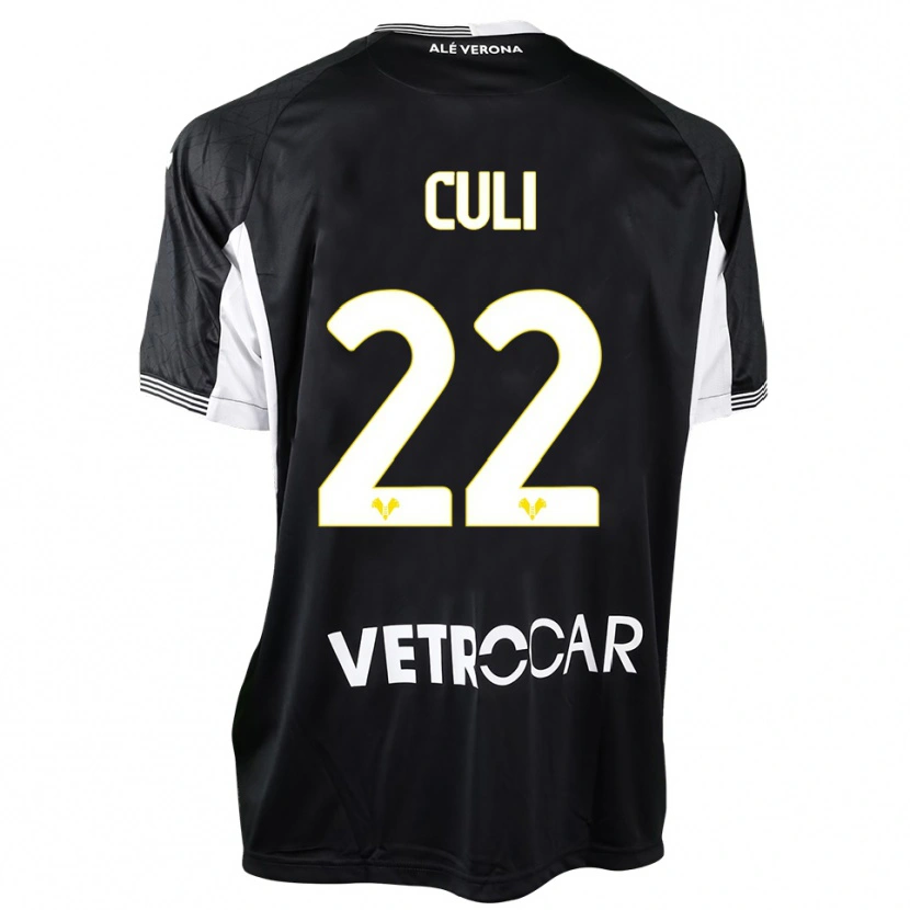 Danxen Mulher Daniel Culi #22 Preto Branco Camisola Guarda-Redes 2025/26 Camisa