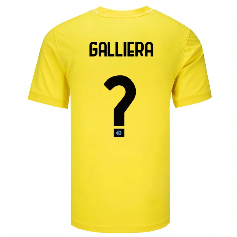 Danxen Mulher Carlo Galliera #0 Amarelo Claro Preto Camisola Guarda-Redes 2025/26 Camisa
