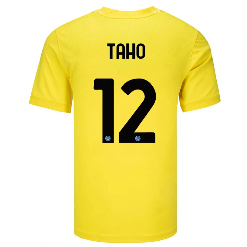 Danxen Mulher Alain Taho #12 Amarelo Claro Preto Camisola Guarda-Redes 2025/26 Camisa