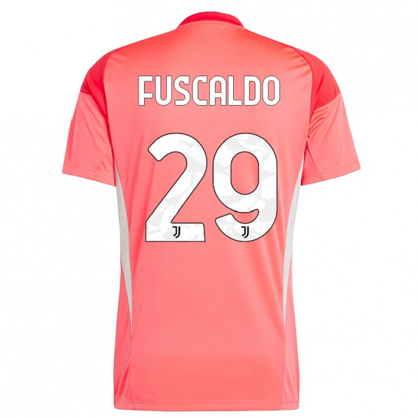 Danxen Mulher Matteo Fuscaldo #29 Laranja Vermelho Camisola Guarda-Redes 2025/26 Camisa