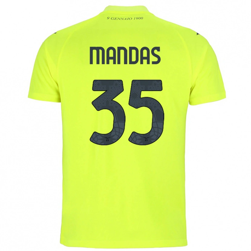 Danxen Mulher Christos Mandas #35 Verde Fluorescente Camisola Guarda-Redes 2025/26 Camisa