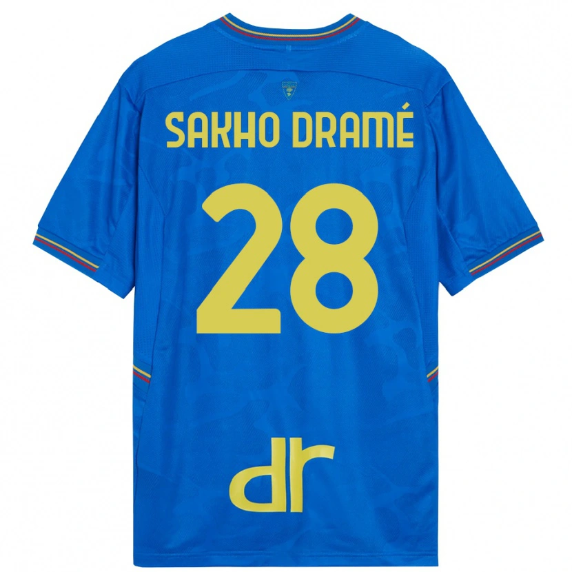 Danxen Mulher Samba Sakho Dramé #28 Azul Real Marrom Camisola Guarda-Redes 2025/26 Camisa