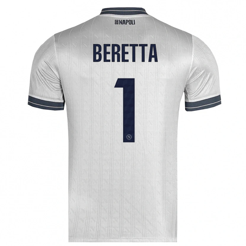 Danxen Mulher Beatrice Beretta #1 Cinza Claro Camisola Guarda-Redes 2025/26 Camisa
