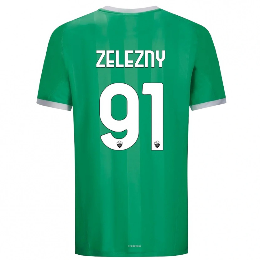Danxen Mulher Radoslaw Zelezny #91 Branco Verde Camisola Guarda-Redes 2025/26 Camisa