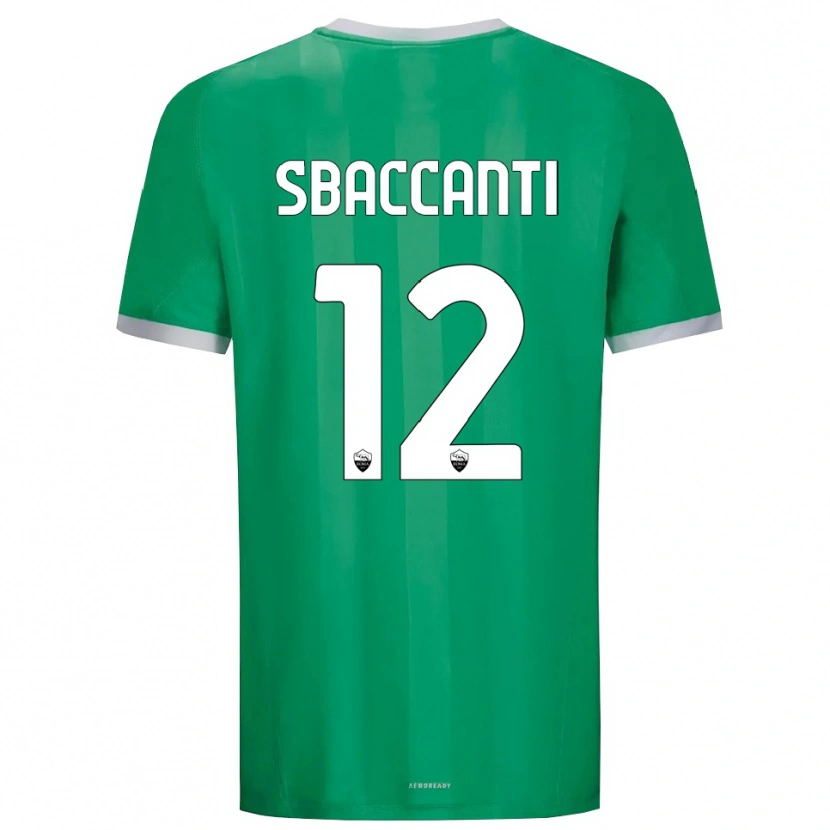 Danxen Mulher Christian Sbaccanti #12 Branco Verde Camisola Guarda-Redes 2025/26 Camisa