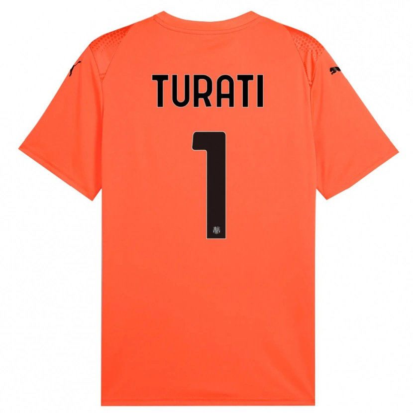 Danxen Mulher Stefano Turati #1 Preto Laranja Camisola Guarda-Redes 2025/26 Camisa