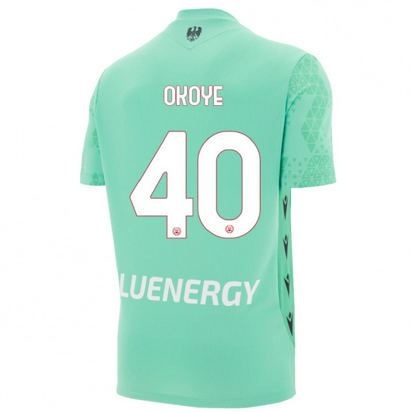 Danxen Mulher Maduka Okoye #40 Preto Aquamarina Camisola Guarda-Redes 2025/26 Camisa