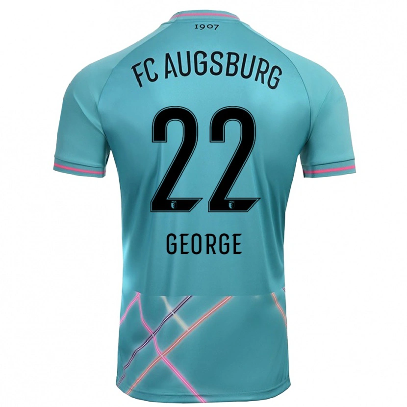 Danxen Mulher Noah George #22 Verde Mar Claro Camisola Guarda-Redes 2025/26 Camisa