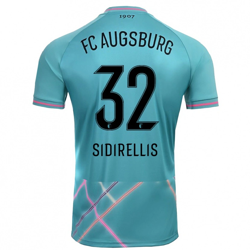 Danxen Mulher Konstantinos Sidirellis #32 Verde Mar Claro Camisola Guarda-Redes 2025/26 Camisa