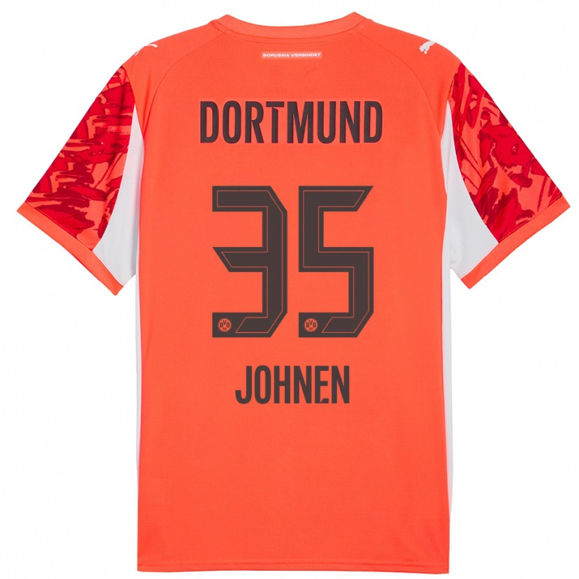 Danxen Mulher Marcel Johnen #35 Laranja Vermelho Camisola Guarda-Redes 2025/26 Camisa
