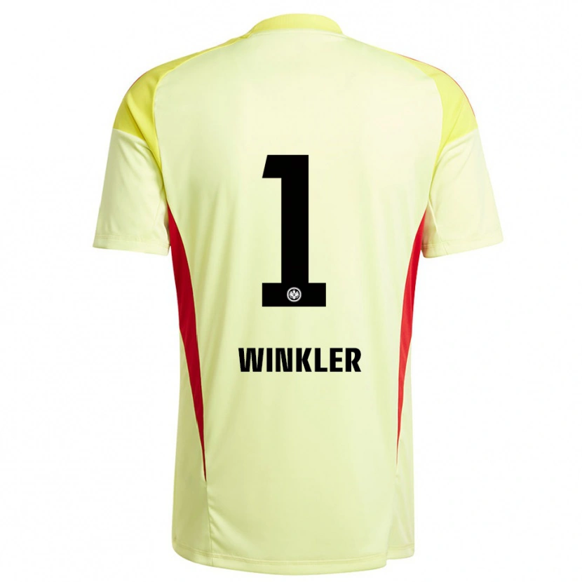 Danxen Mulher Sophia Winkler #1 Amarelo Claro Preto Camisola Guarda-Redes 2025/26 Camisa