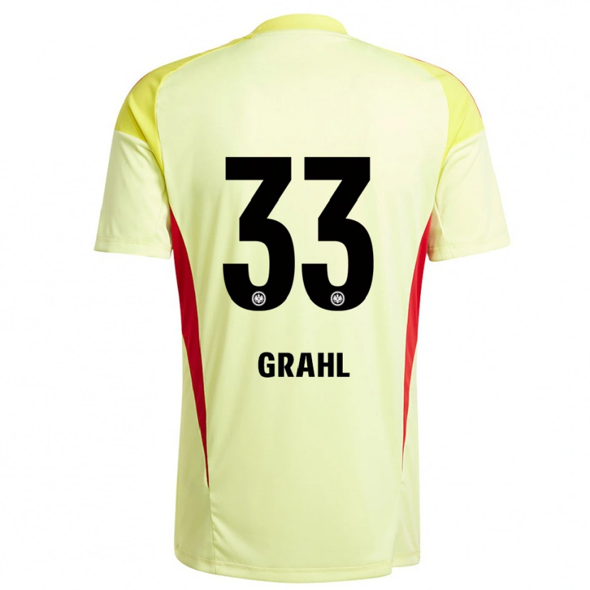 Danxen Mulher Jens Grahl #33 Amarelo Claro Preto Camisola Guarda-Redes 2025/26 Camisa