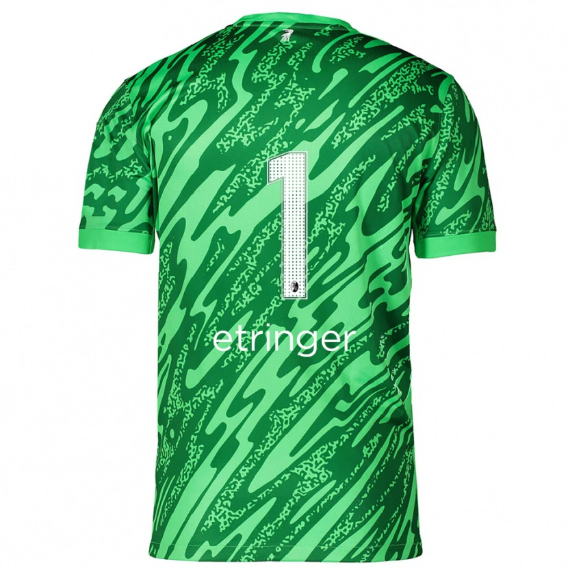 Danxen Mulher Elias Etringer #1 Branco Verde Camisola Guarda-Redes 2025/26 Camisa