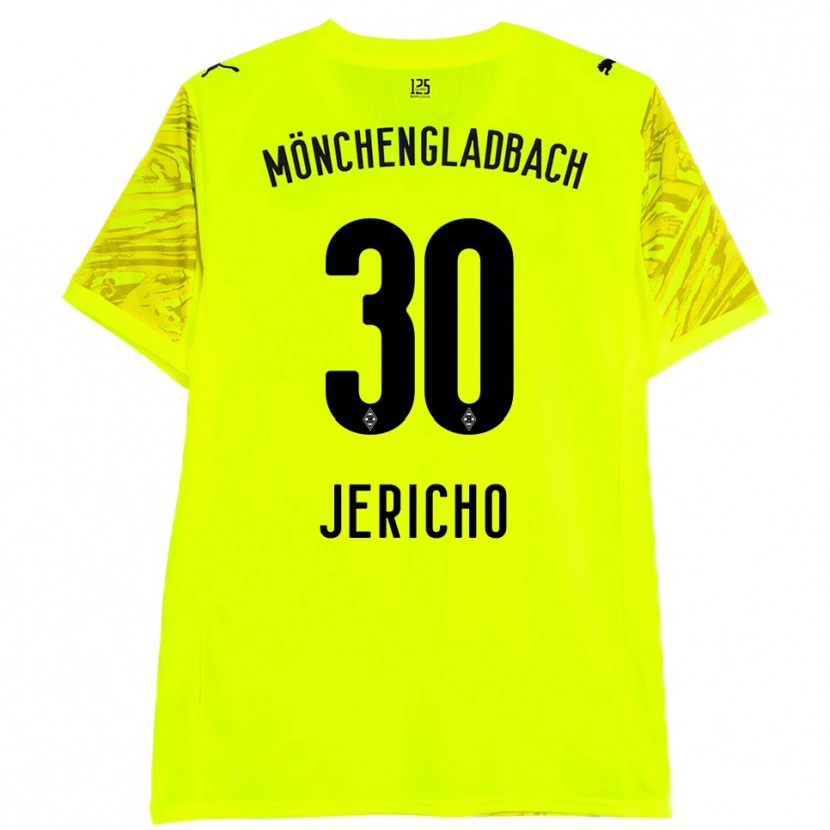 Danxen Mulher Aidan Jericho #30 Preto Amarelo Camisola Guarda-Redes 2025/26 Camisa