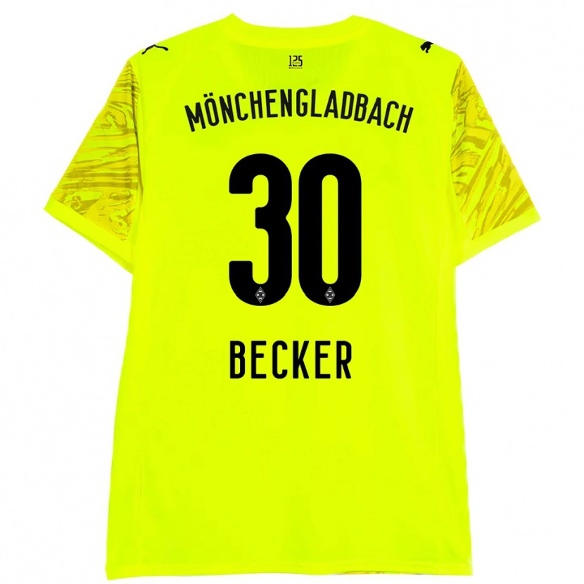 Danxen Mulher Benjamin Becker #30 Preto Amarelo Camisola Guarda-Redes 2025/26 Camisa