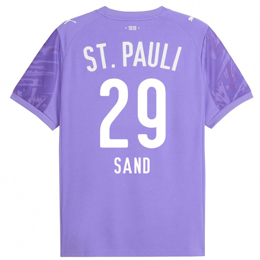 Danxen Mulher Christoffer Sand #29 Preto Roxo Médio Camisola Guarda-Redes 2025/26 Camisa