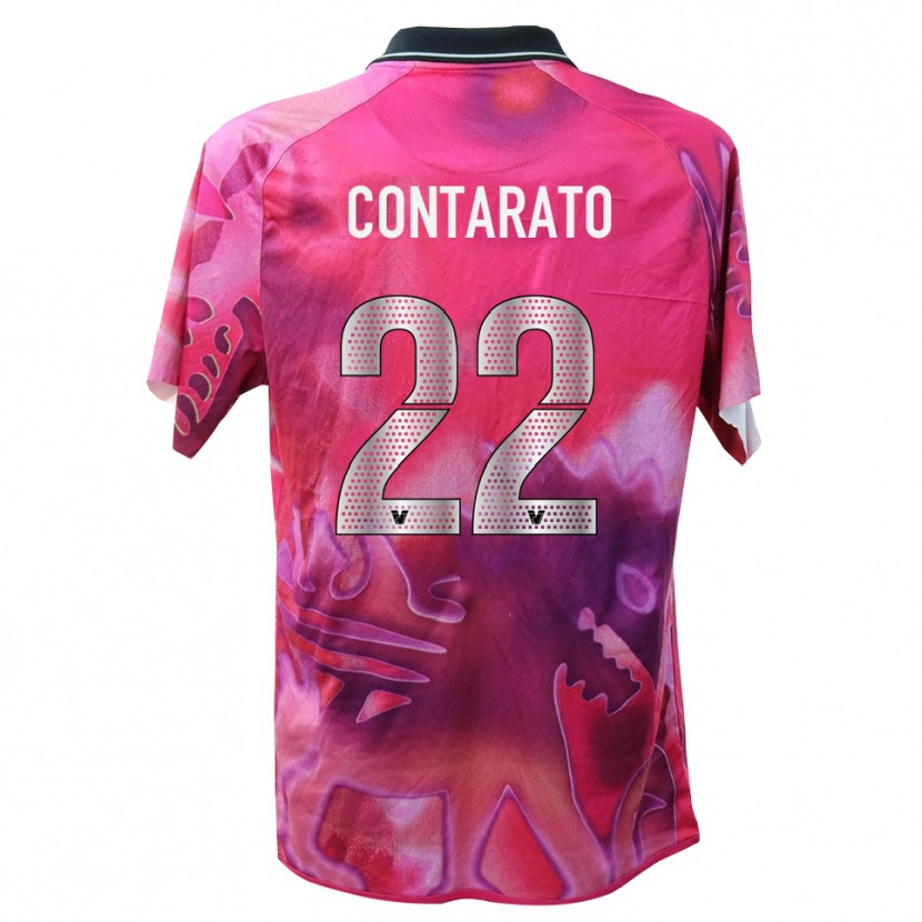 Danxen Mulher Ettore Contarato #22 Rosa Profundo Camisola Guarda-Redes 2025/26 Camisa