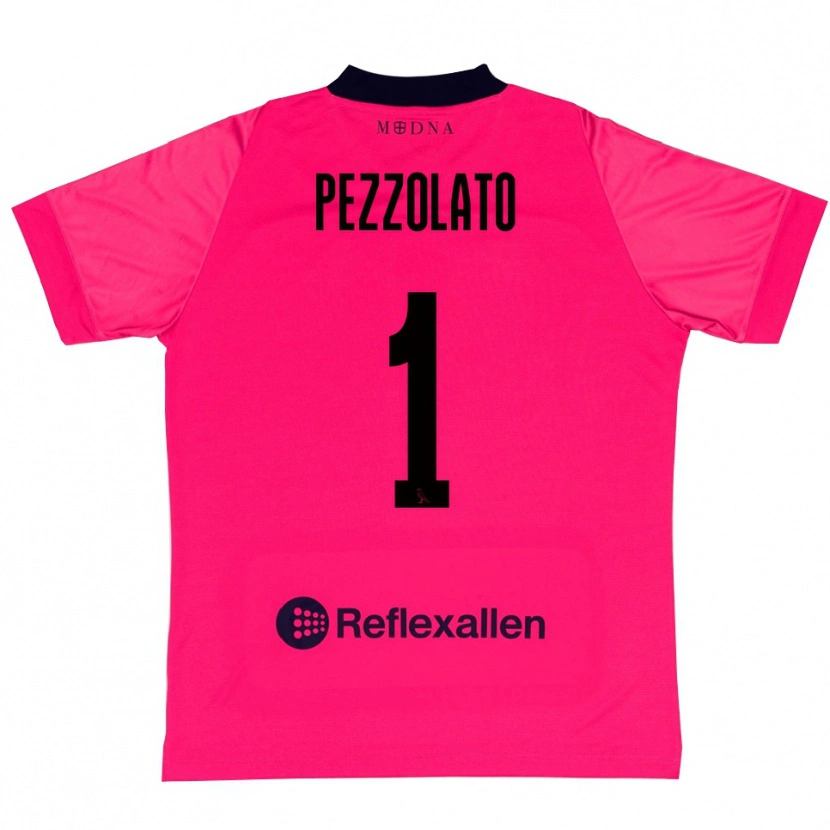 Danxen Mulher Michele Pezzolato #1 Rosa Profundo Preto Camisola Guarda-Redes 2025/26 Camisa