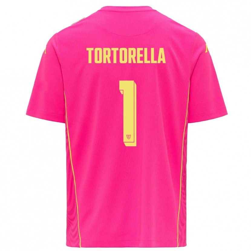 Danxen Mulher Diego Tortorella #1 Rosa Profundo Amarelo Camisola Guarda-Redes 2025/26 Camisa